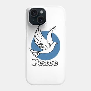 White Dove Peace Symbol Phone Case