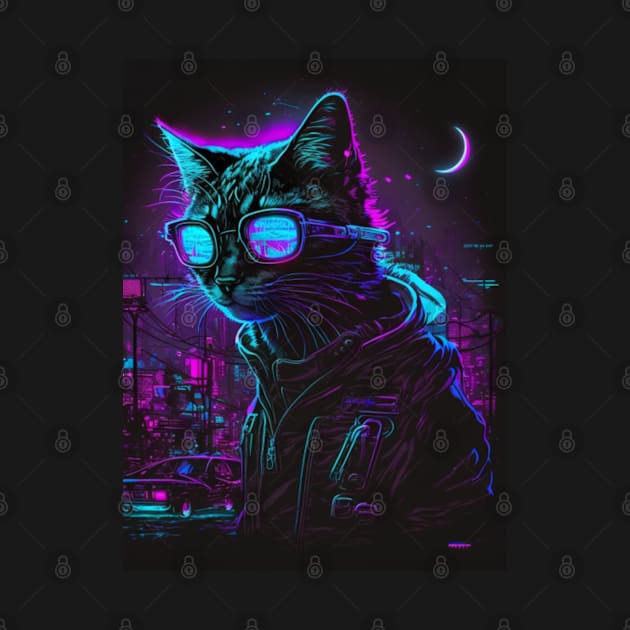 Cyberpunk Cat by HansWans