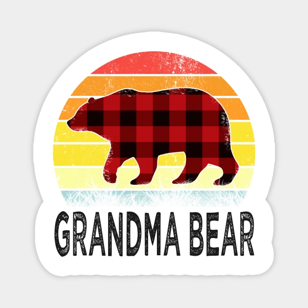 mothers day grandma bear Magnet by Bagshaw Gravity