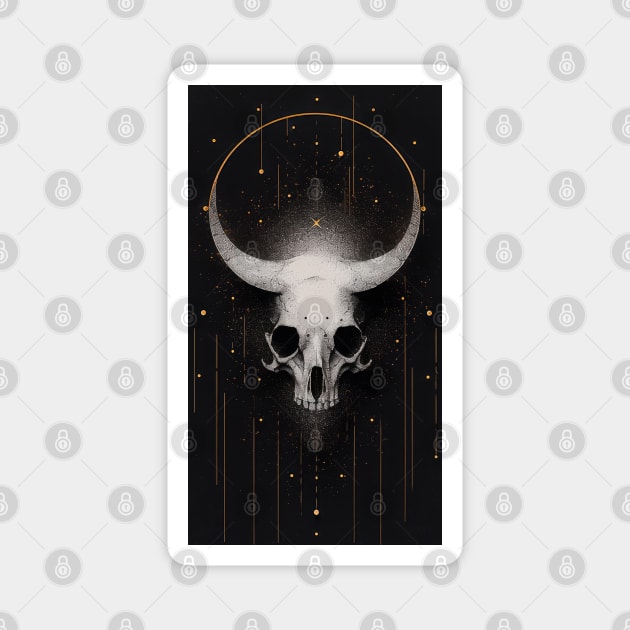 Bull Skull Magnet by Sheptylevskyi