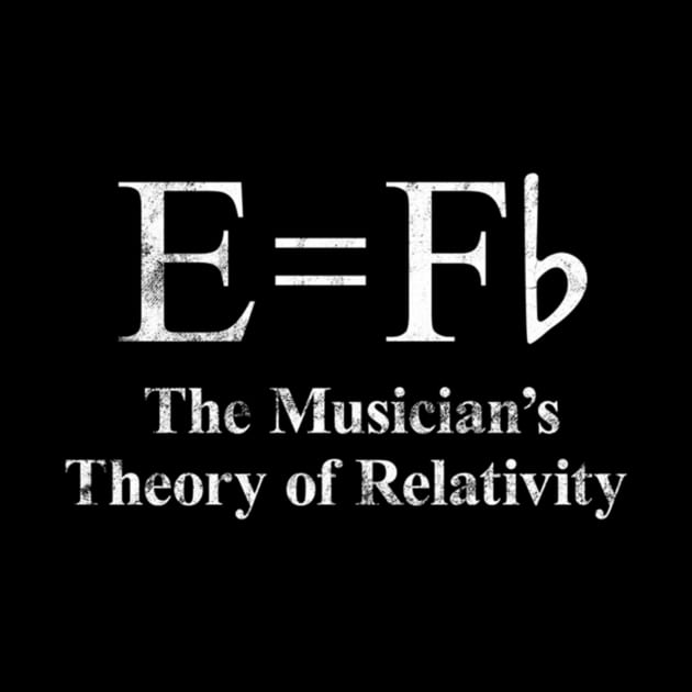 Musician E Equals F Flat Theory Of Relativity Joke by klei-nhanss