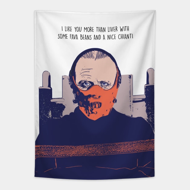 these are the nineties - smooth talking lecter Tapestry by Naive Rider