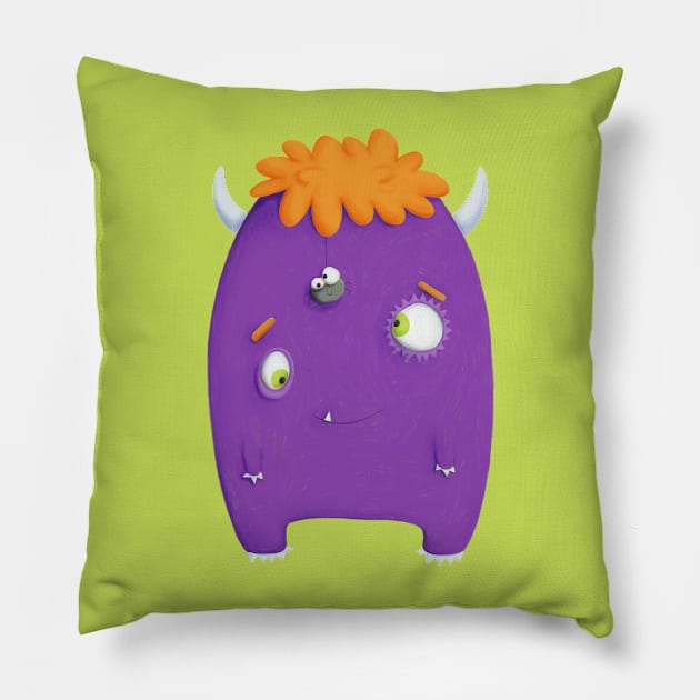 Purple Friend Pillow by Lmay