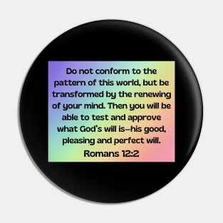 Bible Verse Romans 12:2 Pin