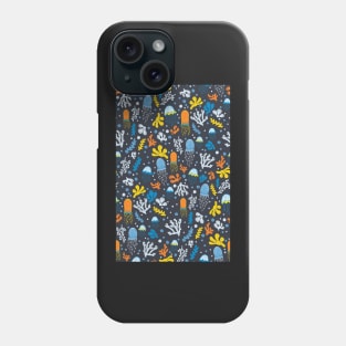 Seaweed and Jelly Fish Phone Case