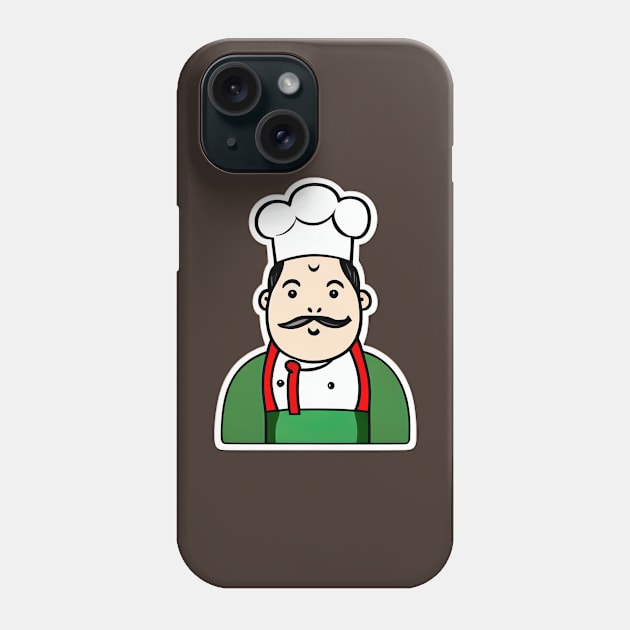 The Perfect Gift for Any Foodie: Chef Artwork for Your Accessories Phone Case by AlienMirror