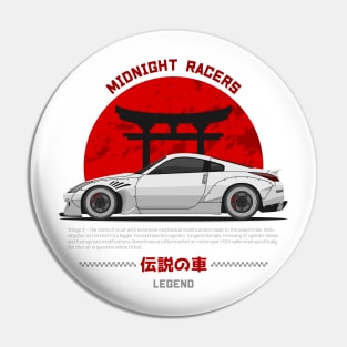 Midnight Racer White 350 Z JDM Pin