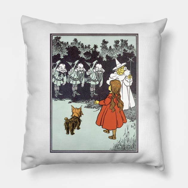 Vintage Wizard of Oz Glinda and Dorothy Pillow by MasterpieceCafe