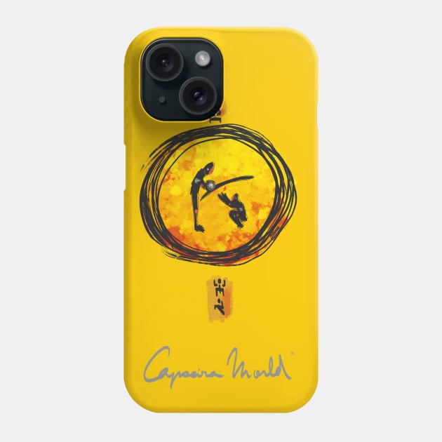 Al Pie del Berimbau - Capoeira World Phone Case by beatrizescobarilustracion