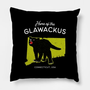 Home of the Glawackus - Connecticut, USA Cryptid Pillow