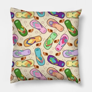 Flip Flops Pattern Pillow