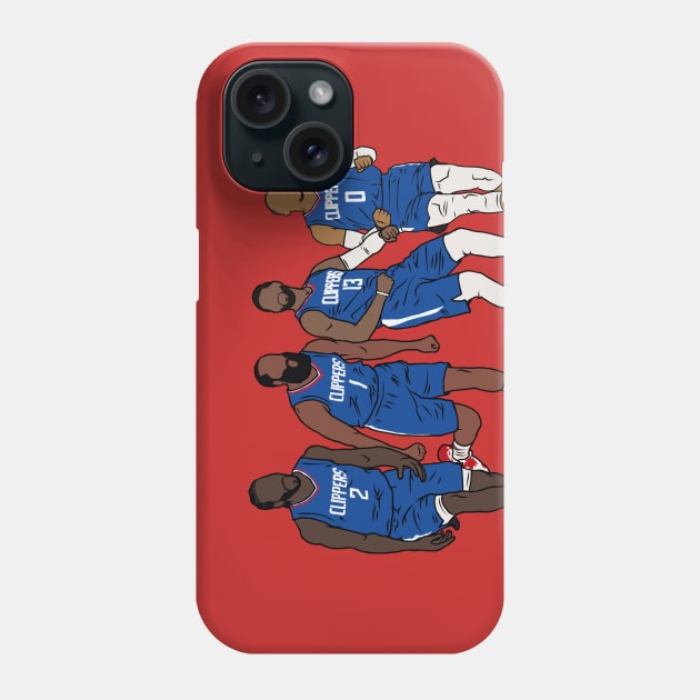 Kawhi, Harden, PG & Russ Phone Case by rattraptees