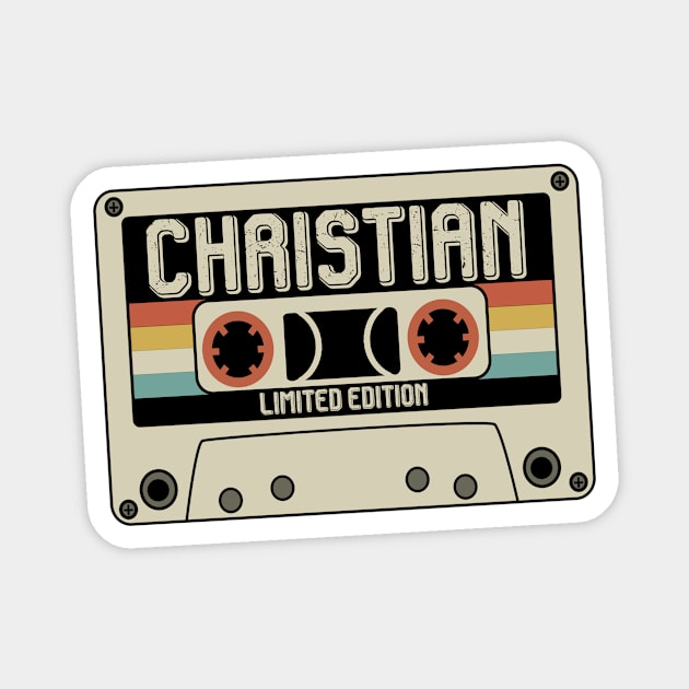 Christian - Limited Edition - Vintage Style Magnet by Debbie Art