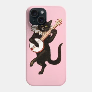 Cat playing mandolin Phone Case