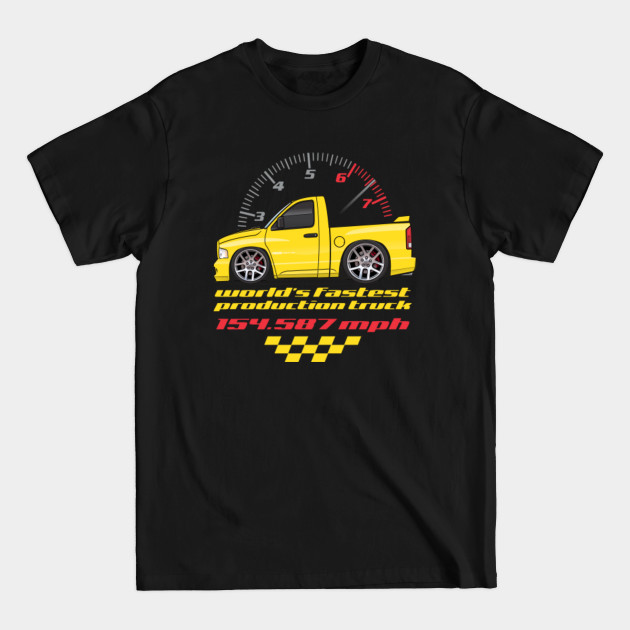 Discover World Fastest Production Truck-Yellow - Ram Truck - T-Shirt