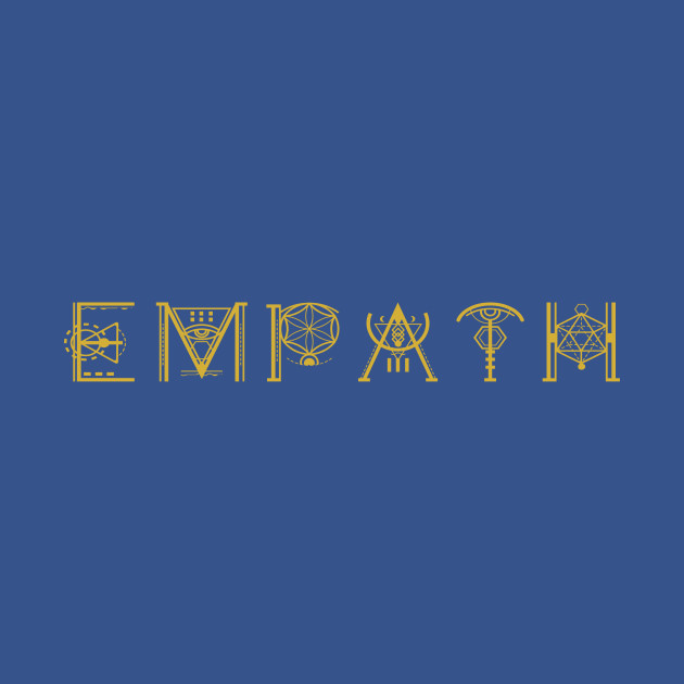 Discover Empath In Ancient Sacred Geometry Script - Empath - T-Shirt