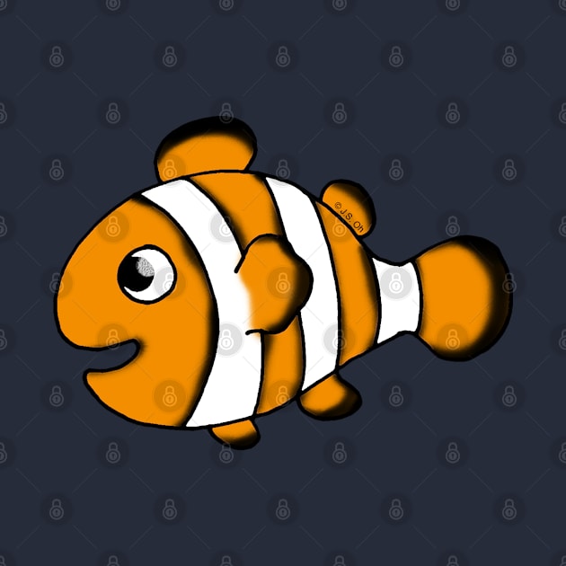 cute clown fish by cartoonygifts