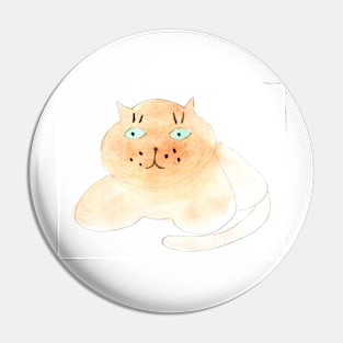 Cat, cats, animal, animals, pet, kitty, watercolor, gift, cartoon, character, illustration Pin
