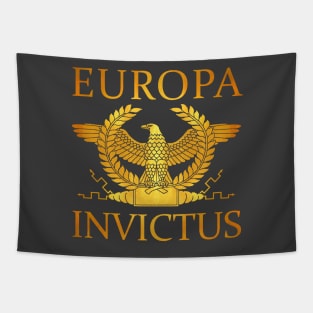 Europa Invictus - Gold Eagle on Gray Tapestry