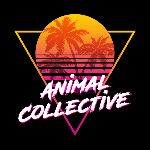 Animal Collective - Proud Name Retro 80s Sunset Aesthetic Design by DorothyMayerz Base