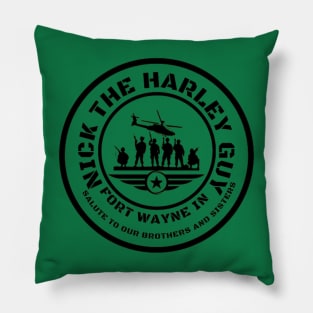 Nick The Harley Guy Salute Pillow