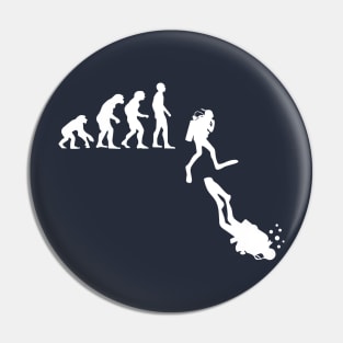 Scuba Diving Evolution Pin