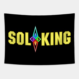 SOL KING LOGO - YELLOW TEXT Tapestry