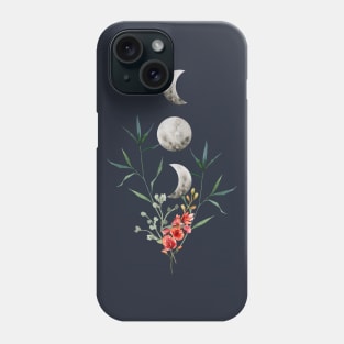 Floral Moon Phone Case