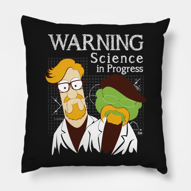 Science in Progress Pillow by BenBates