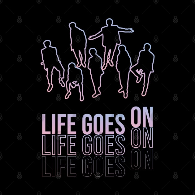 BTS Life Goes On Line Artwork Fanmade Merch & Accessories by Kopilensa Studio