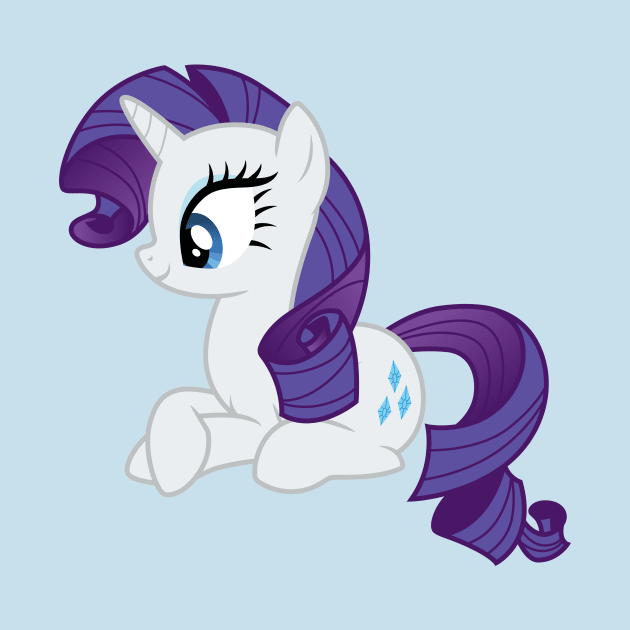 Rarity laying down by CloudyGlow