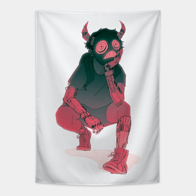 Robo boy Tapestry by wah.ah.ah