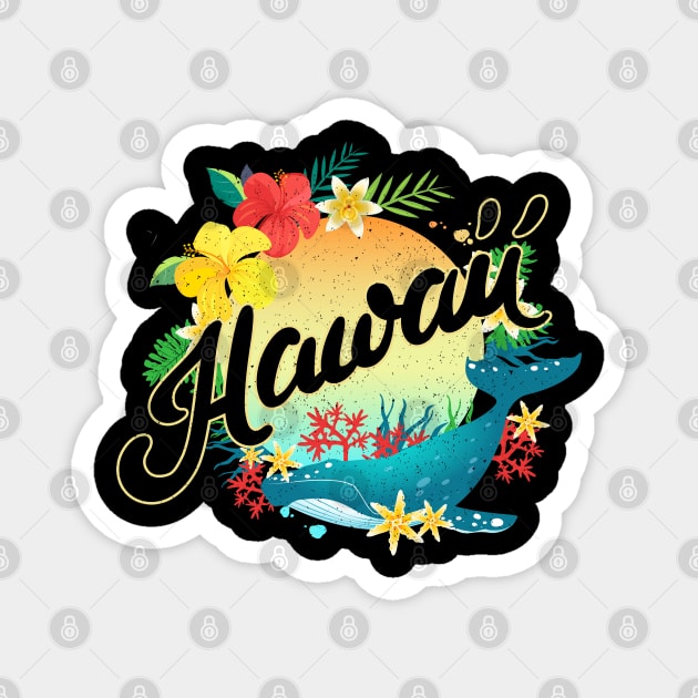 Hawaii Tropical Magnet by TeddyTees