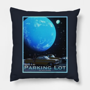 POSTCARD: PARKING LOT. Pillow