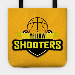 Sporty Basketball Team Yellow Shooters Tote