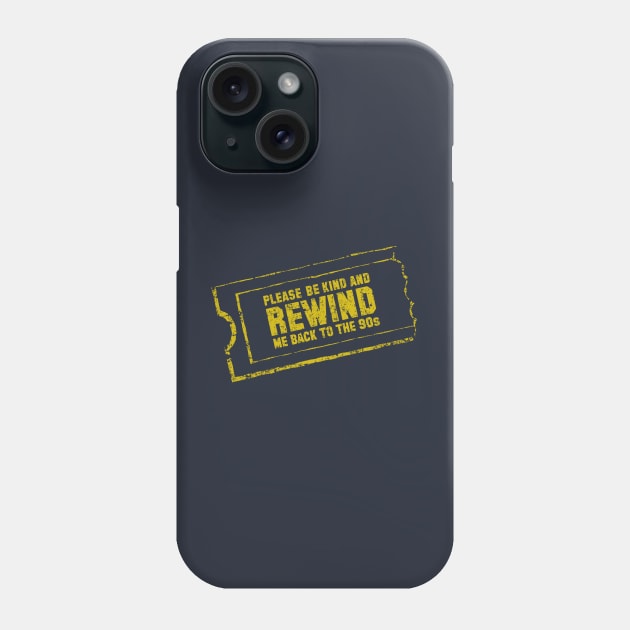 Be Kind, Rewind Phone Case by kg07_shirts