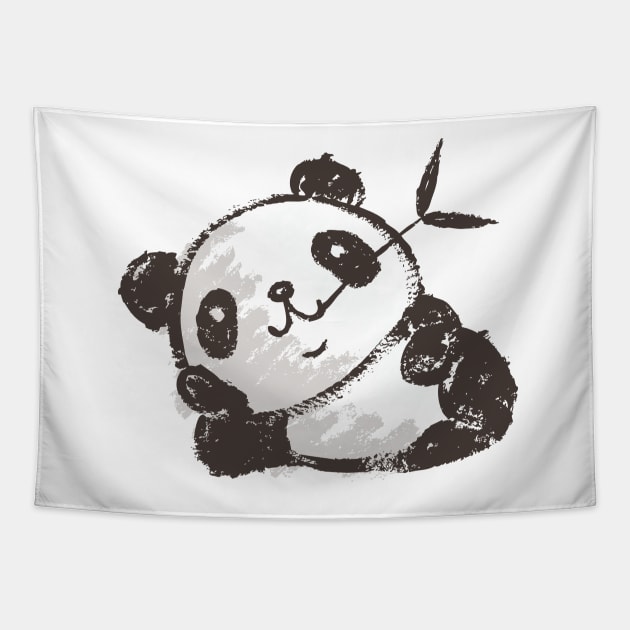 Panda that is relaxing Tapestry by sanogawa