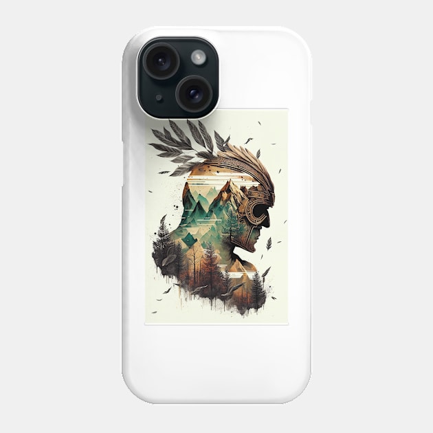 Greek Spartan Double Exposure Phone Case by TortillaChief