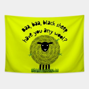 Black Sheep Baa Baa Tapestry