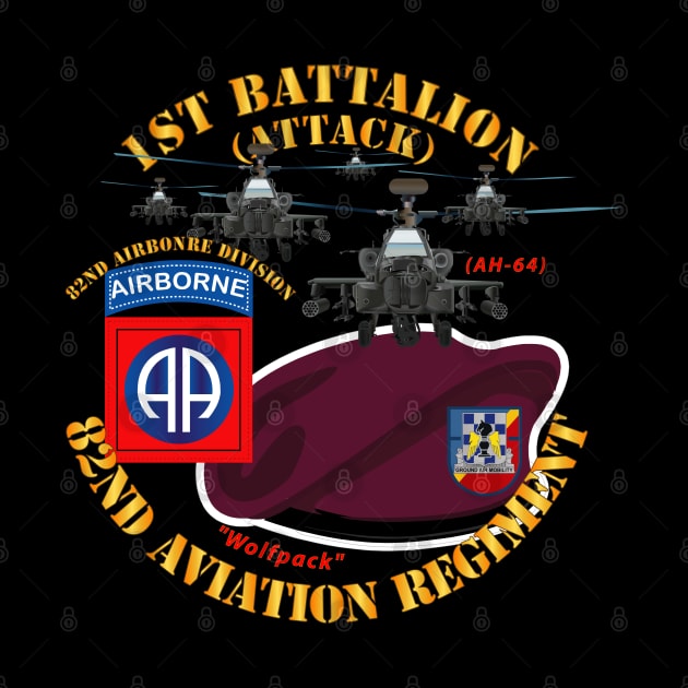 1st Bn 82nd Avn Regiment - Maroon Beret w Atk Helicopters by twix123844