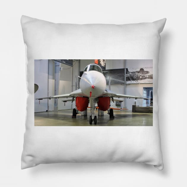 MiG-29 head-on Pillow by acefox1