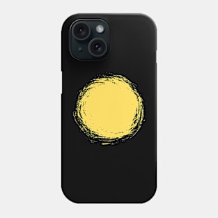 Round Grungy Paint Stain Texture Phone Case