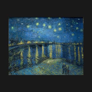 Van Gogh Starry Night Over The Rhone T-Shirt