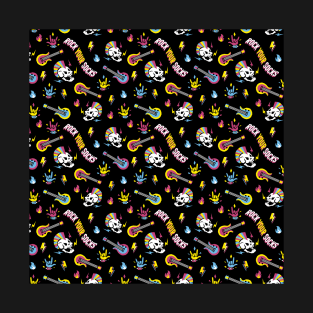 Rock and Roll Skull by Tobe Fonseca T-Shirt