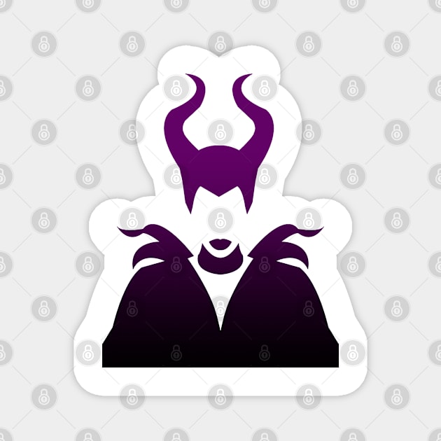 Maleficent Ombre / Purple and Black Magnet by ijsw