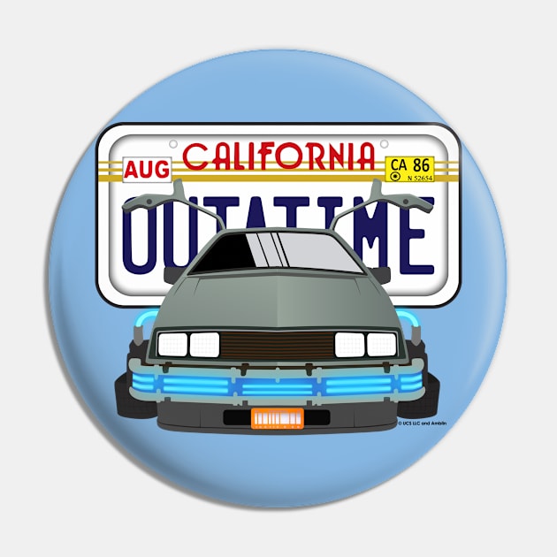 OUTATIME California Pin by DeepDiveThreads