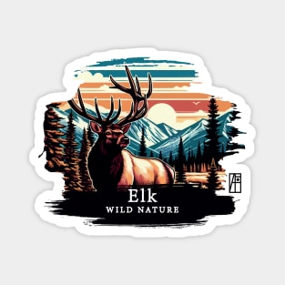 Elk - WILD NATURE - ELK -10 Magnet