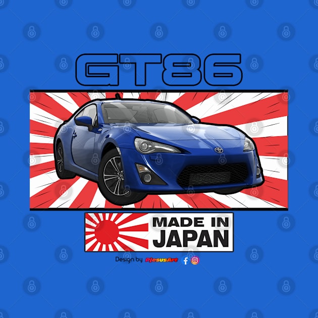 Toyota GT86 Blue by PjesusArt