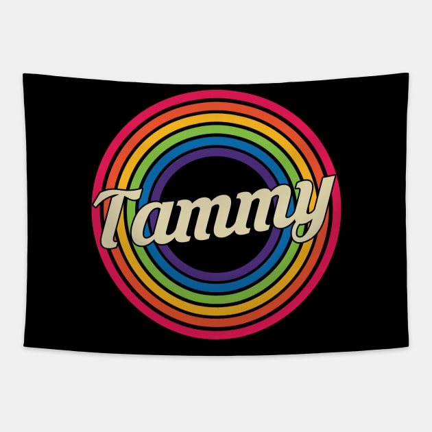 Tammy - Retro Rainbow Style Tapestry by MaydenArt