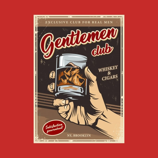 Vintage Ad - Gentlemen Club by Kleiertees